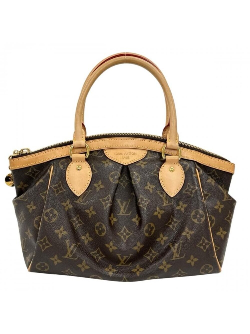 Louis Vuitton Handbag Tivoli PM Monogram Canvas Brown Gold